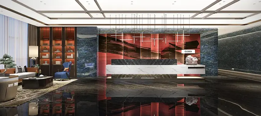 ዘመናዊ ንድፍ የእብነ በረድ PVC ፊልም ጥቅል